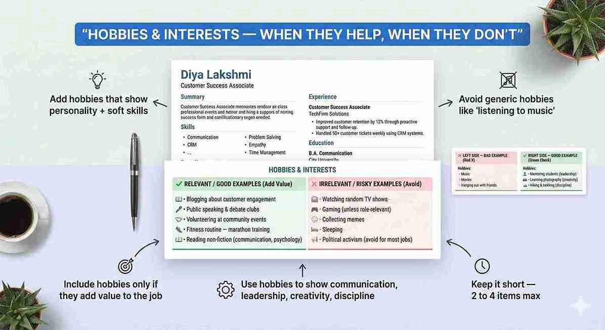 Should You Add Hobbies and Interests in Your Resume?