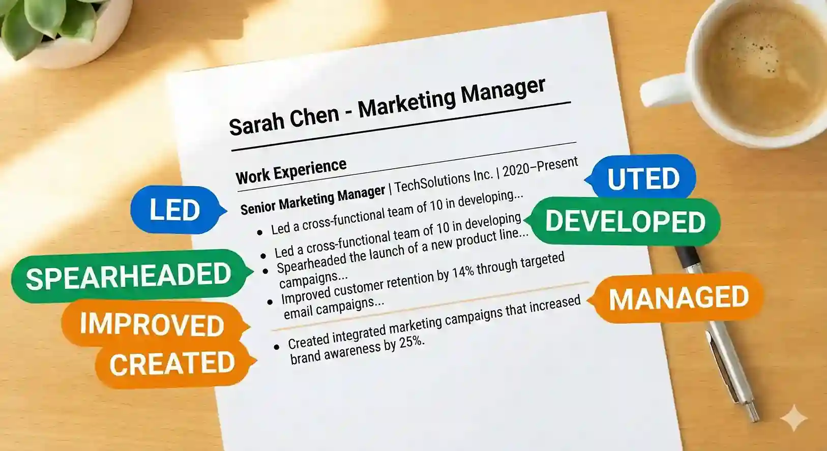 70+ Powerful Action Verbs for Resume Bullet Points