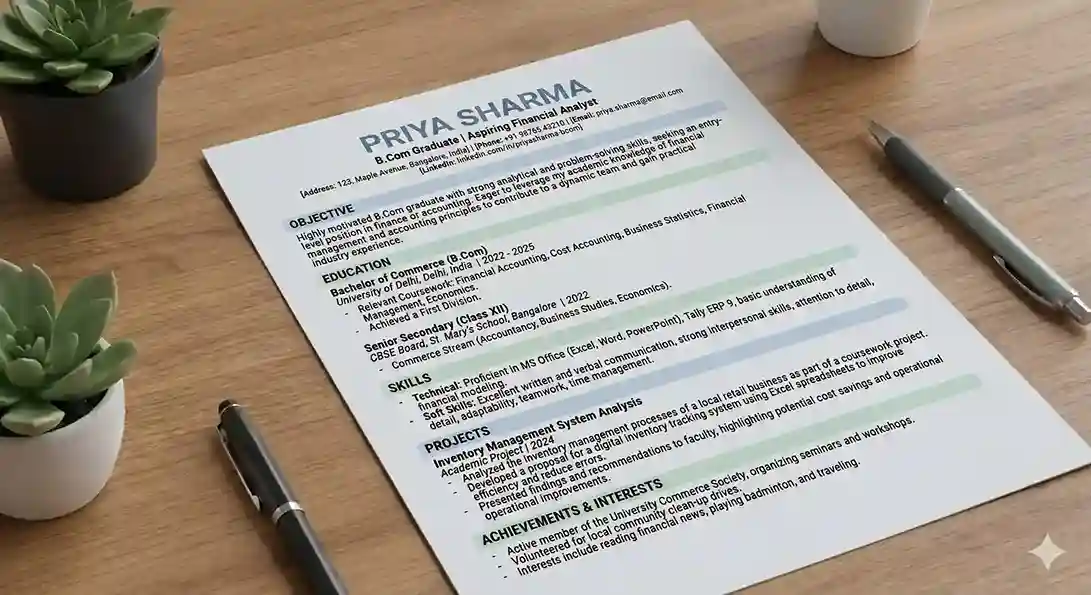 Fresher Resume Guide for India (With Examples)