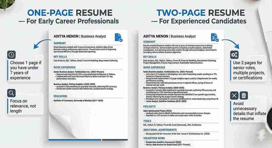 One-Page vs Two-Page Resume: Which One Should You Use?